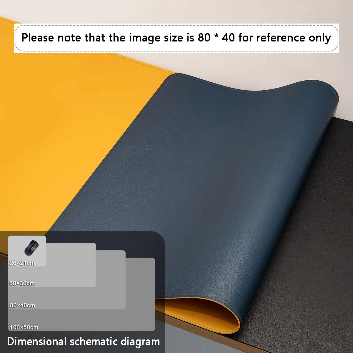 Large PU Leather Desk Mat