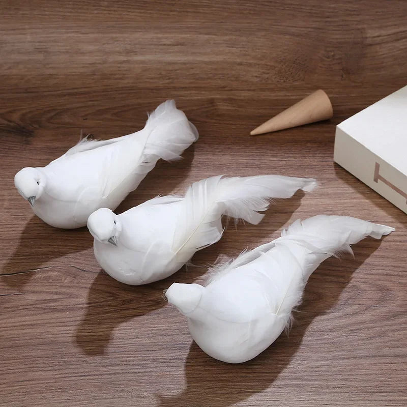 Artificial Feather Pigeon/Dove Ornament
