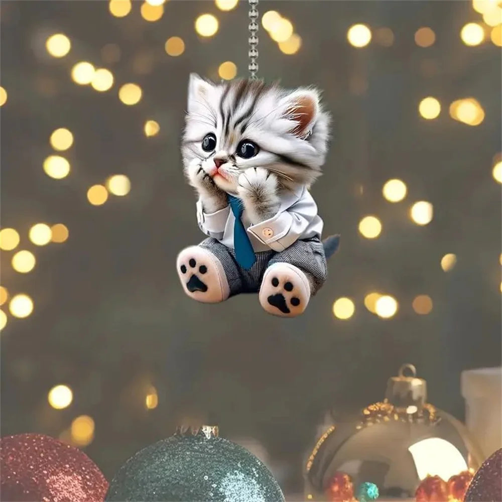 Acrylic Dog & Cat Ornament