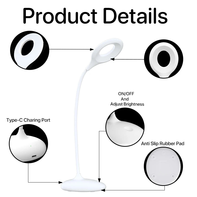 Table Lamp – Dimmable, Red light
