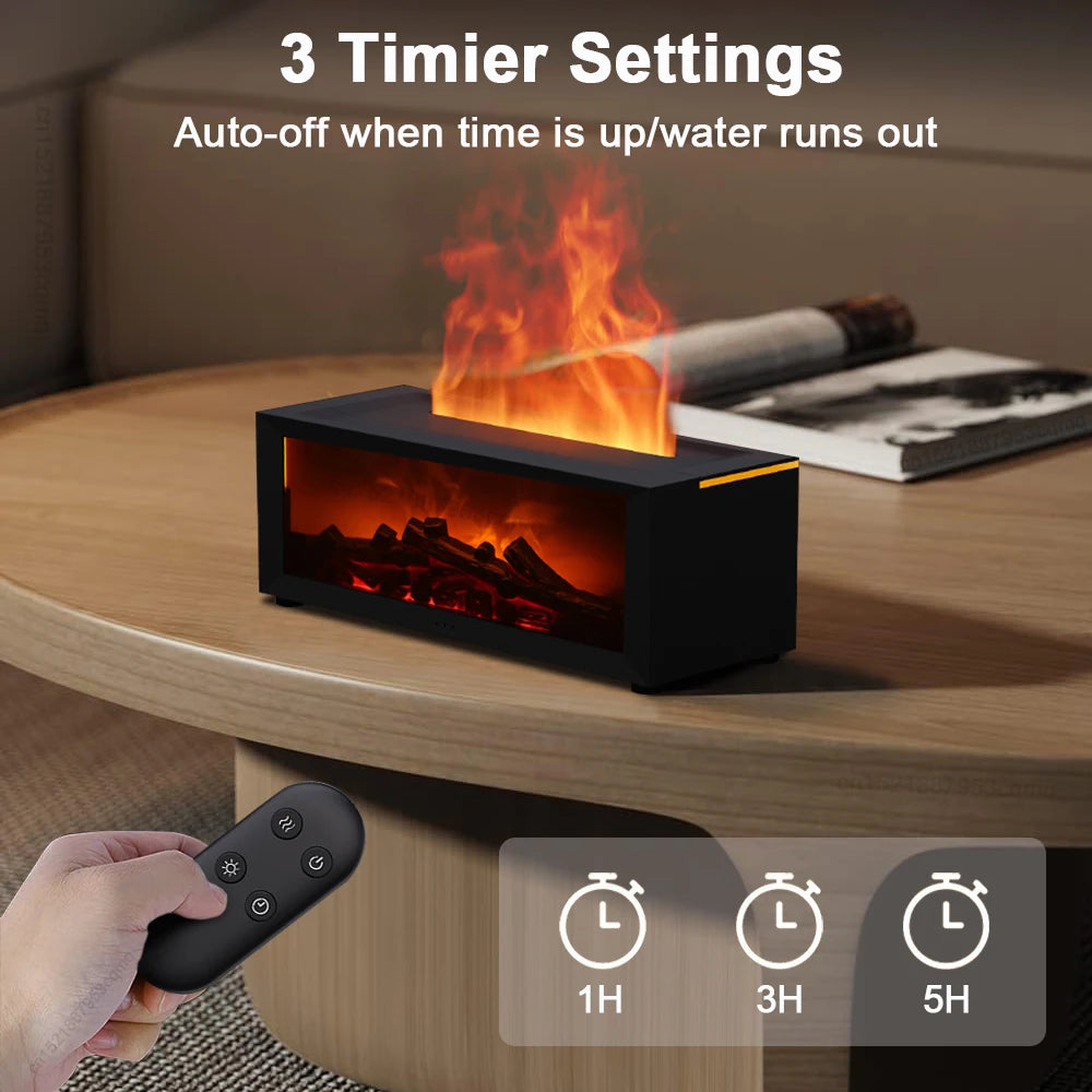 Essential Oil Humidifier Flame with Remote
