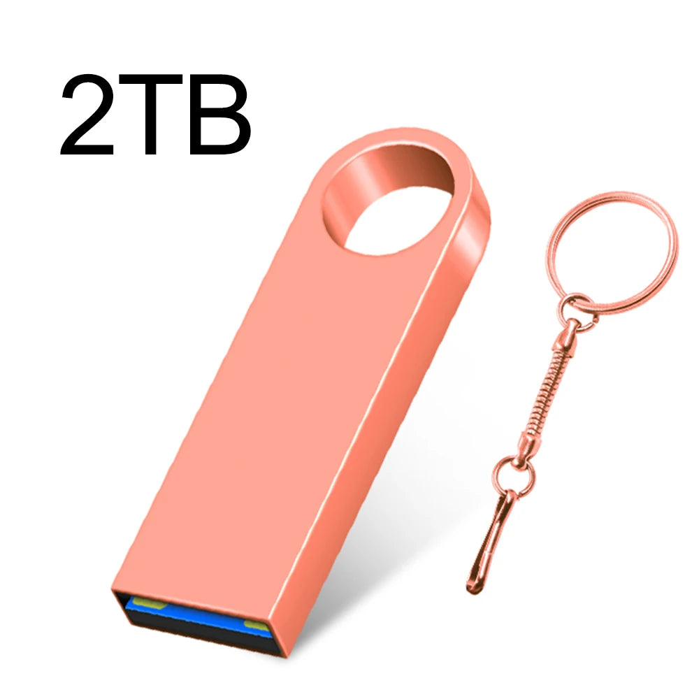 Metal USB Flash Drive – 128GB to 2TB High-Speed USB 3.0