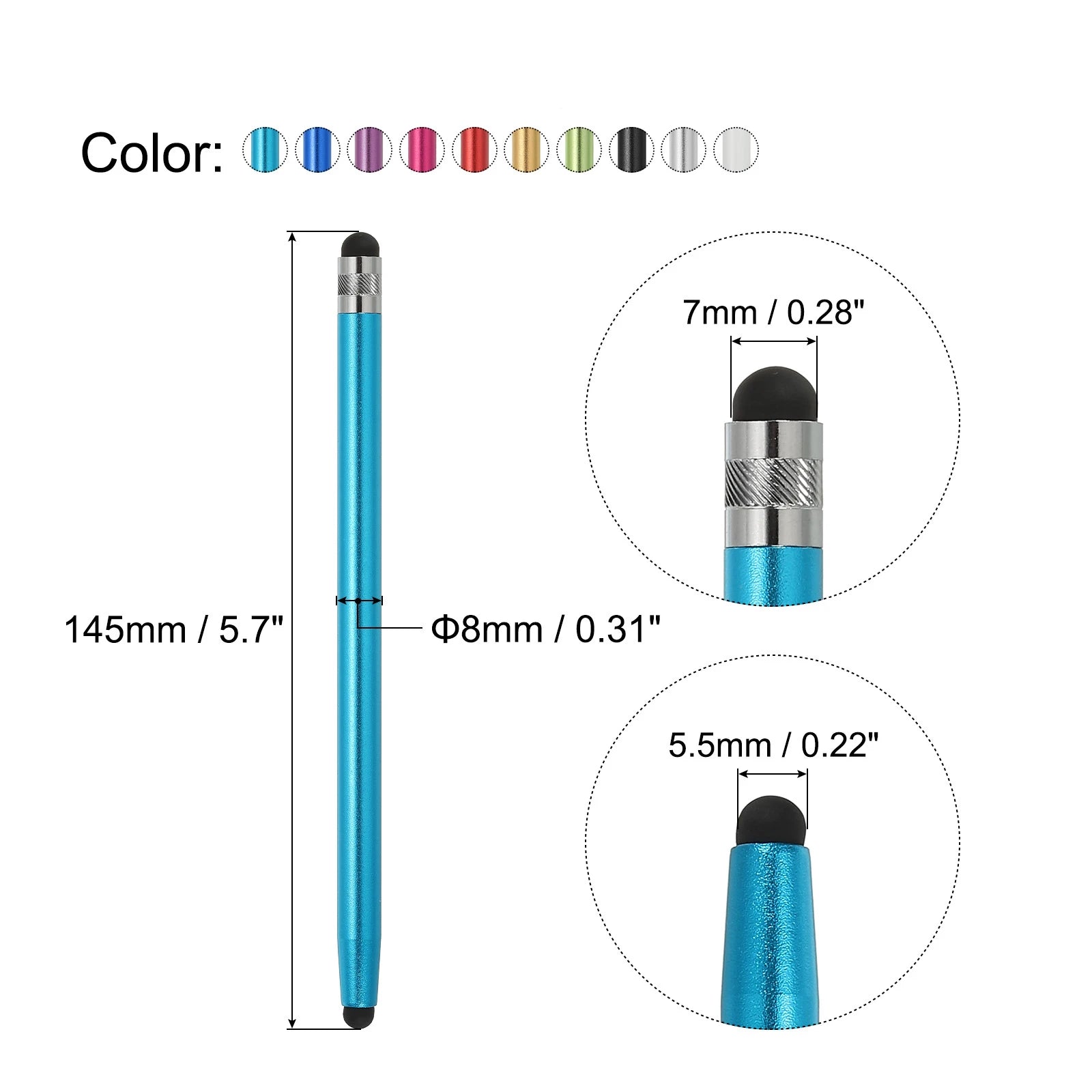 3/5pcs Stylus Pens – Dual-Tip Universal Touchscreen Stylus
