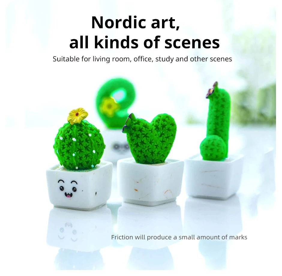 Mini Artificial Succulent Set – 4-Piece Faux Plants for Table or Decor