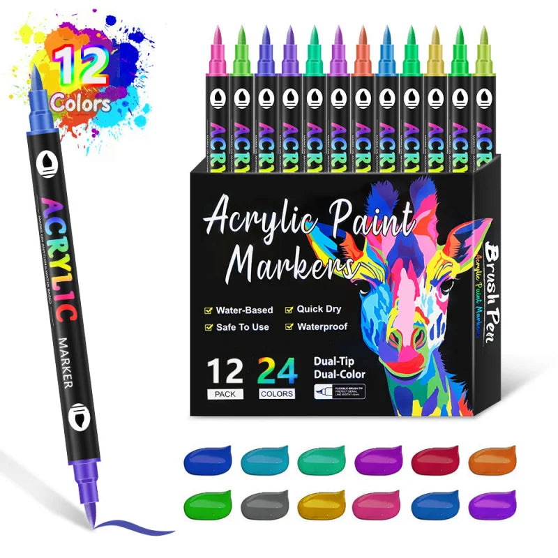 Acrylic Paint Markers Set