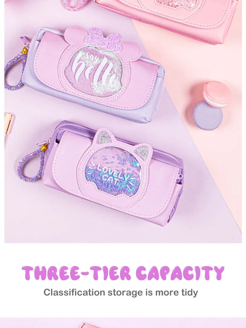 Kawaii Quicksand Pencil Case