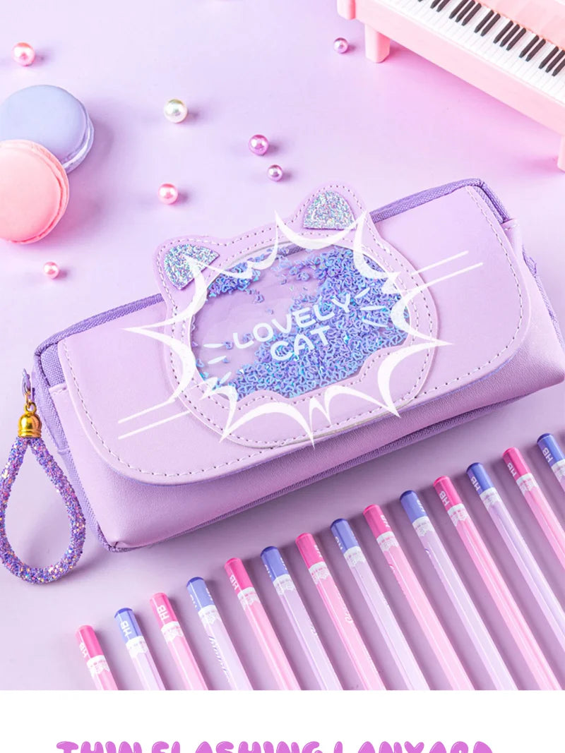 Kawaii Quicksand Pencil Case