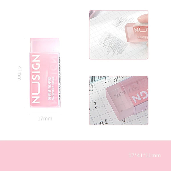 DELI Lovely Transparent Eraser: