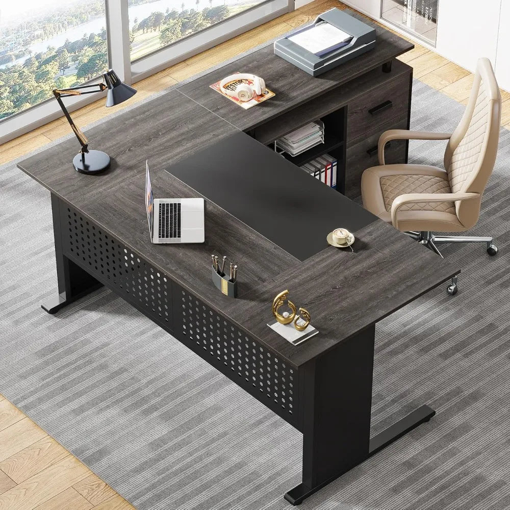 L-shaped  Large Office Desk