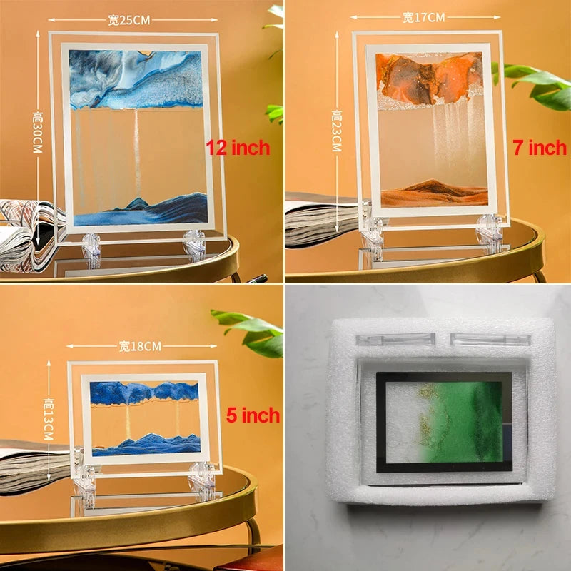 Square 3D Moving Sand Art Frame