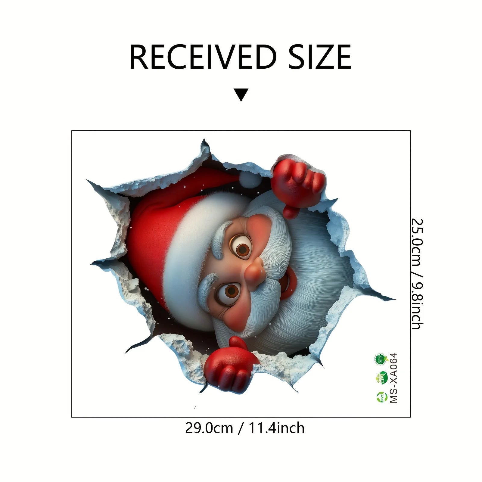 Christmas Santa PVC Wall Sticker