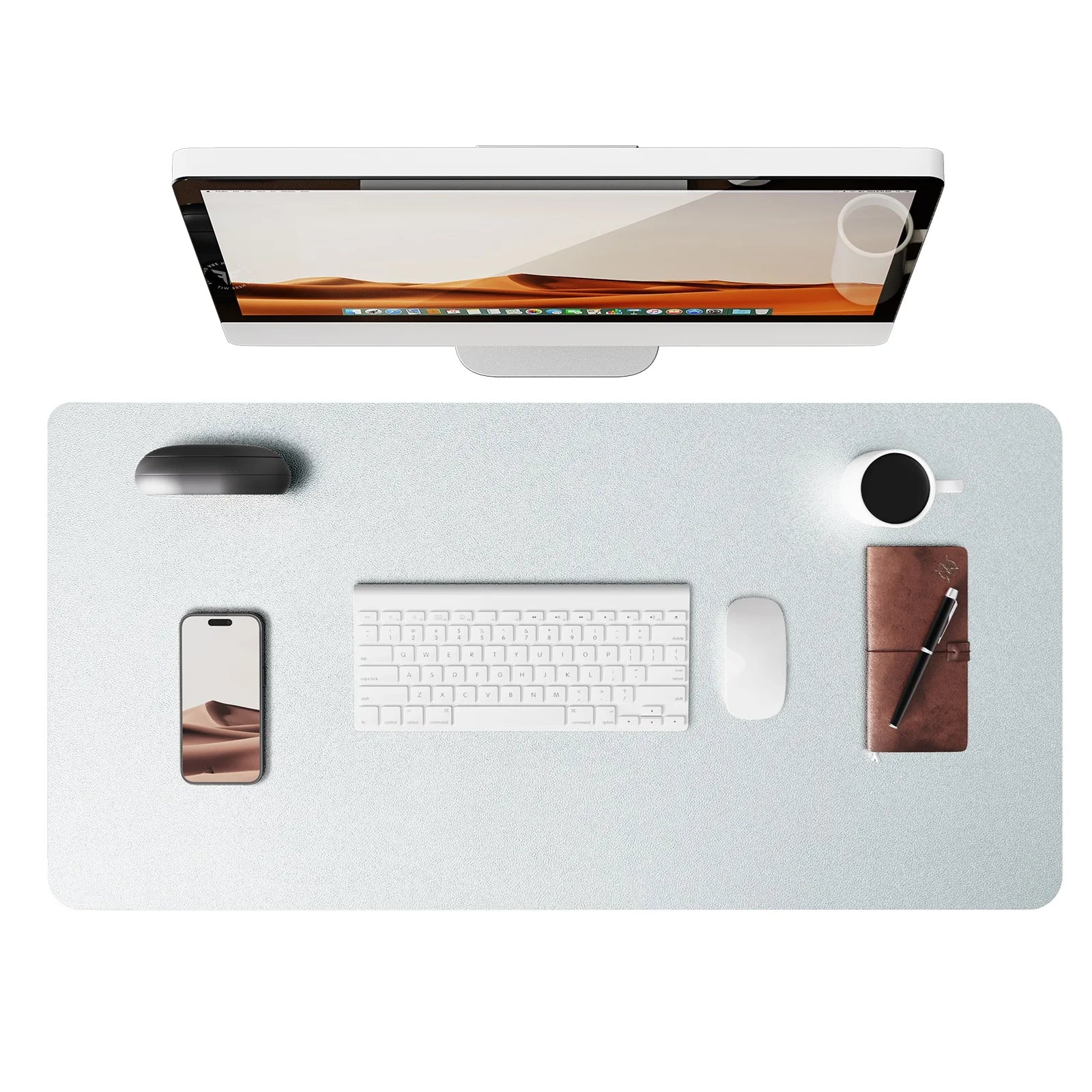 Large PU Leather Desk Pad Protector