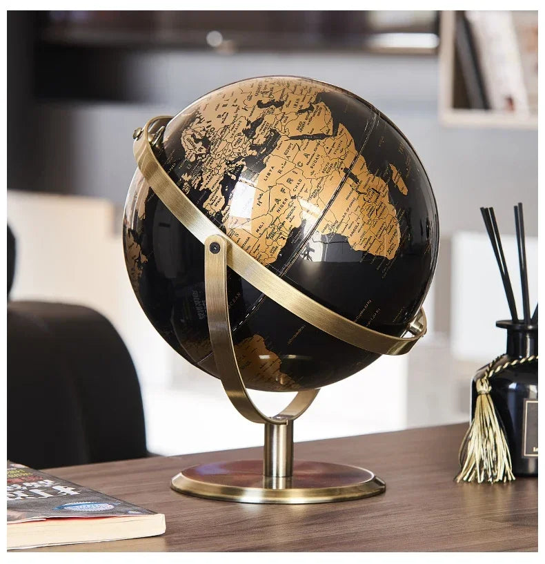 Creative Metal Rotating Globe Decoration