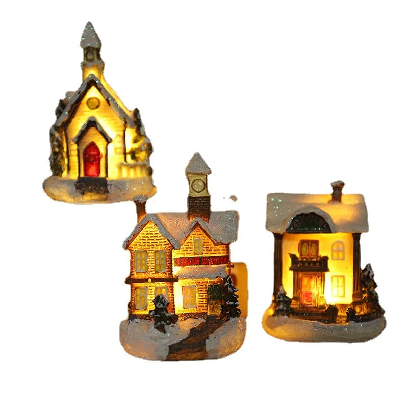 Christmas LED Glowing House Ornament