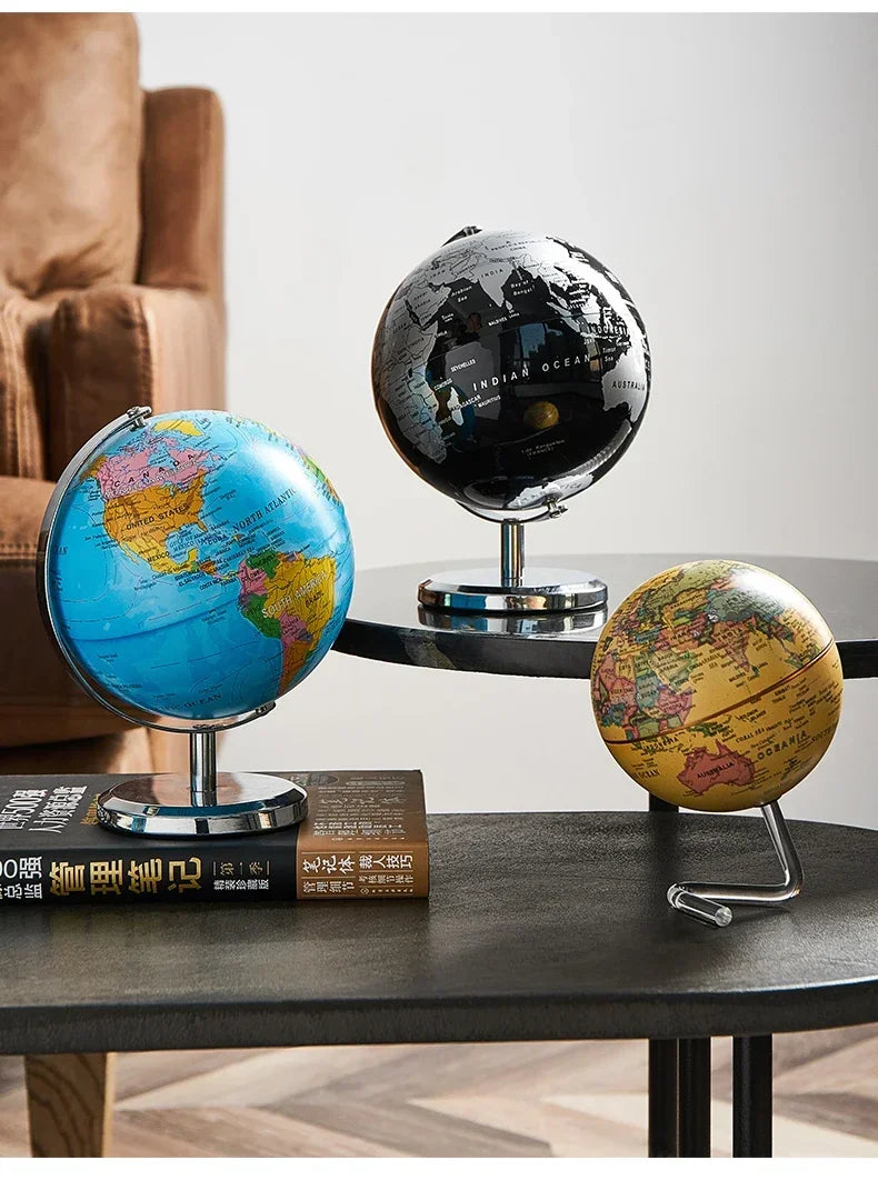 Creative Metal Rotating Globe Decoration