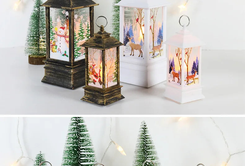 Christmas Snowman LED Candle Lamp
