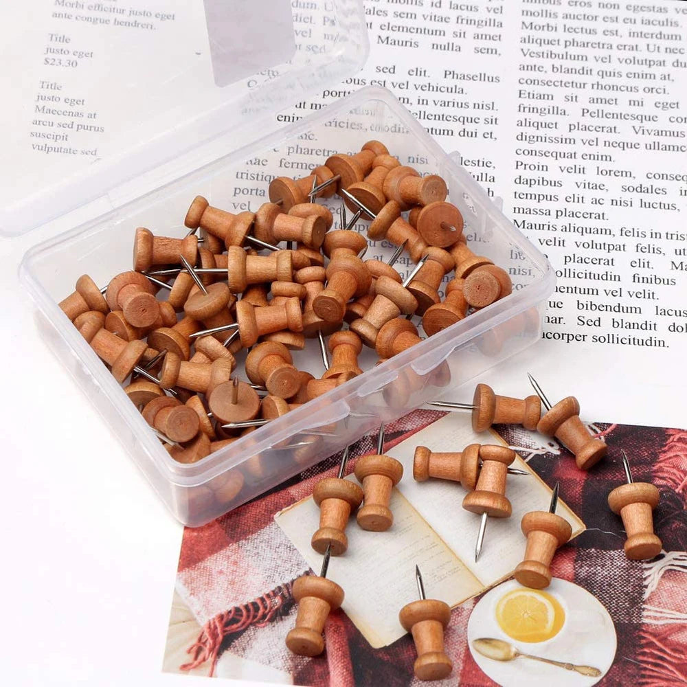 Wooden Push Pins