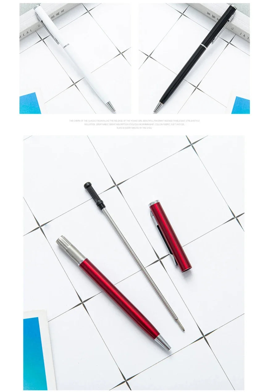 100pcs Metal Ballpoint Pen Set