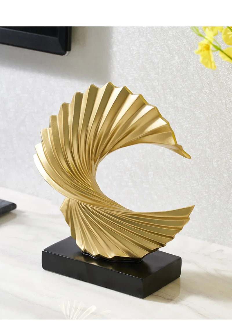 Modern Abstract Resin Sculpture Home Décor