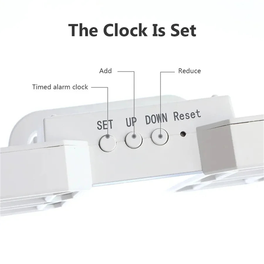 3D LED Digital Wall Clock – Glow Night