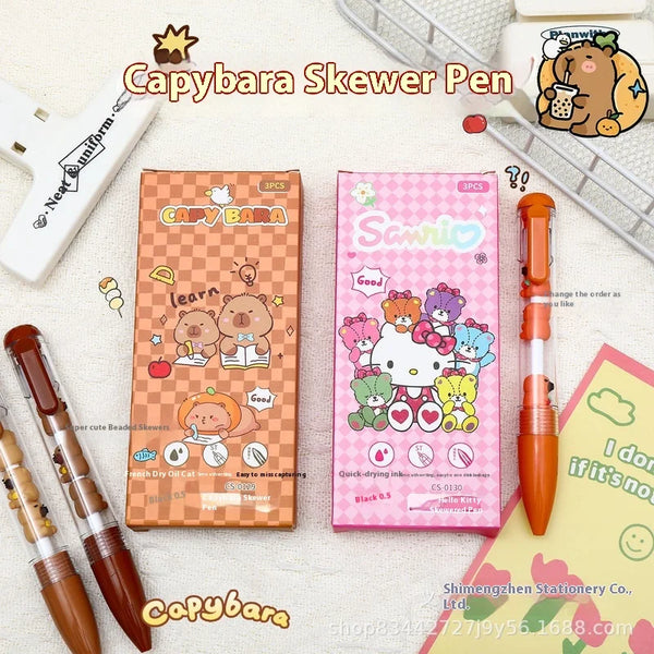 Gel Pen Set – Hello Kitty & Capybara