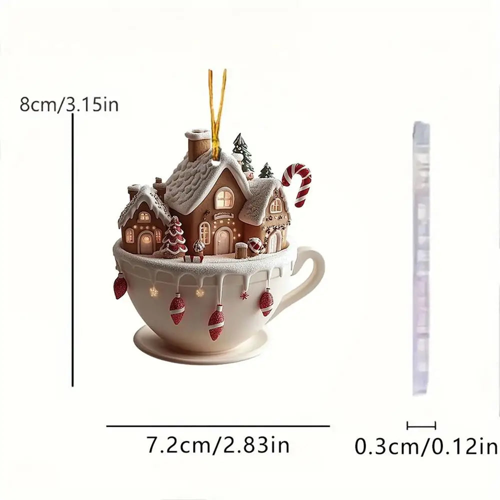 Christmas Coffee Cup Ornaments