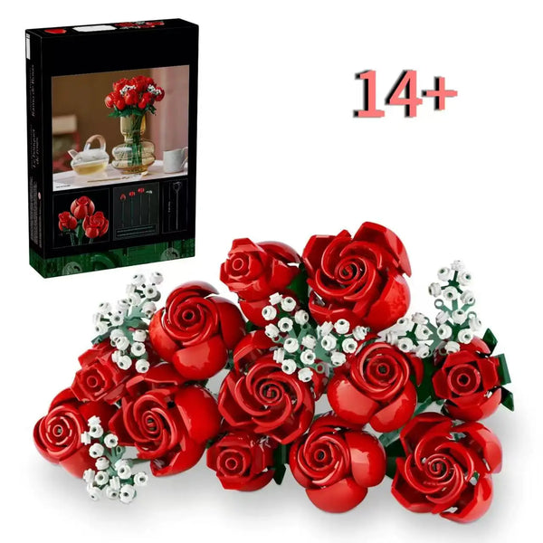 Rose Bouquet Building Blocks