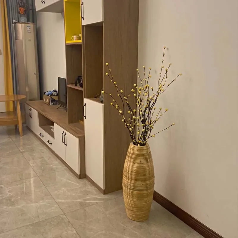 Handwoven Rattan Vase