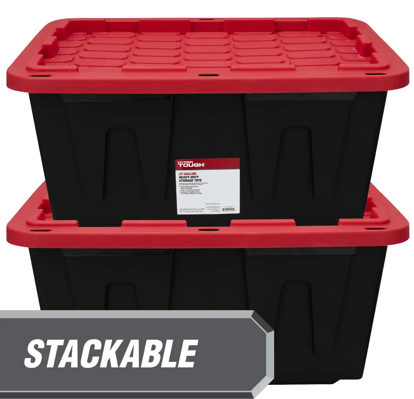 4 Pack, 27 Gallon Large Storage Bin,