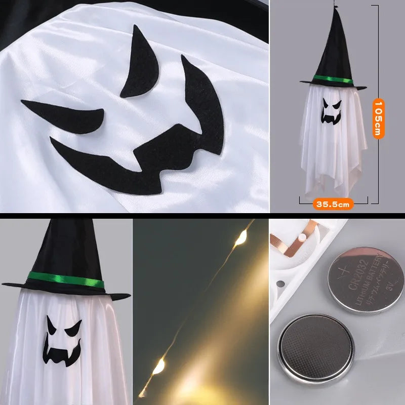 LED Flying Witch Hat Lights