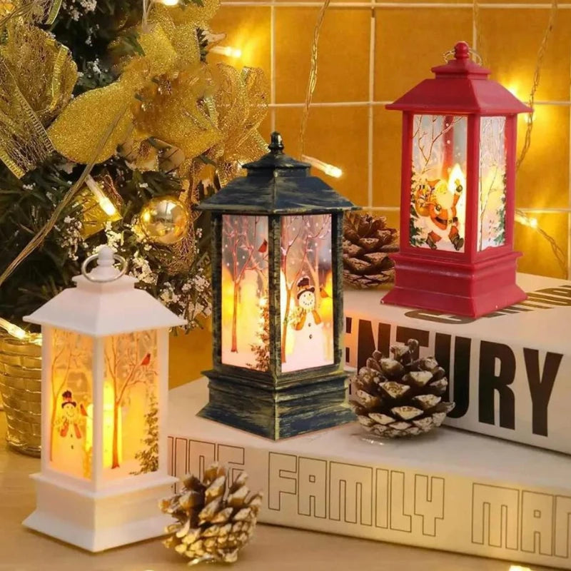Christmas Snowman LED Candle Lamp