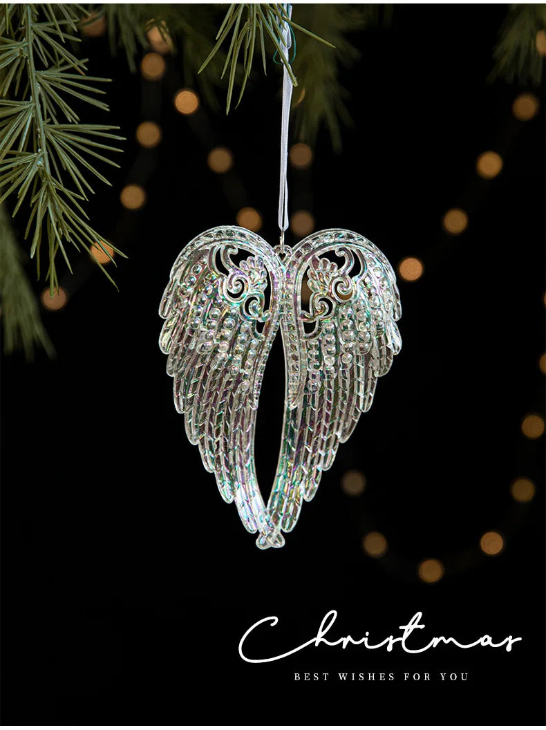 Acrylic Snowflake & Reindeer Christmas Pendant