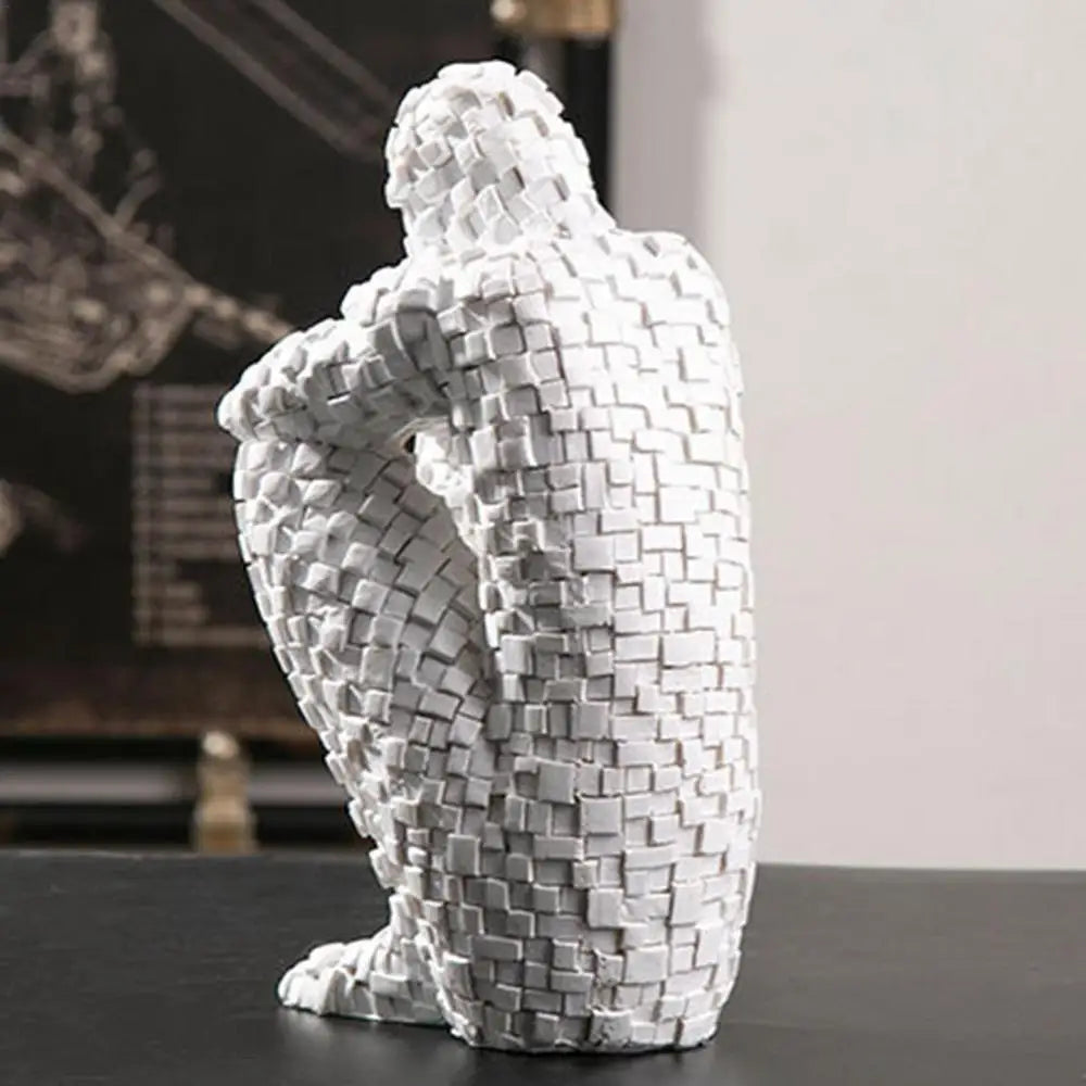 Nordic Thinker Resin Sculpture