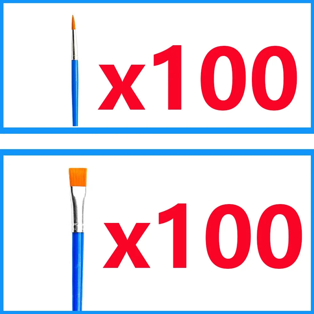 Paint Brushes Acrylic Set: