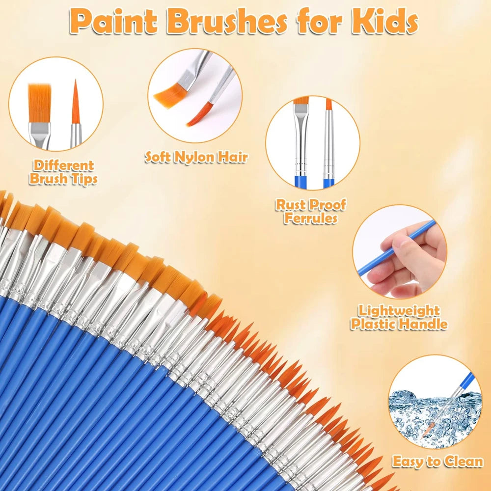 Paint Brushes Acrylic Set: