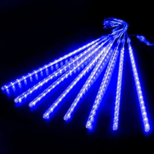 LED Meteor Shower Rain String Lights