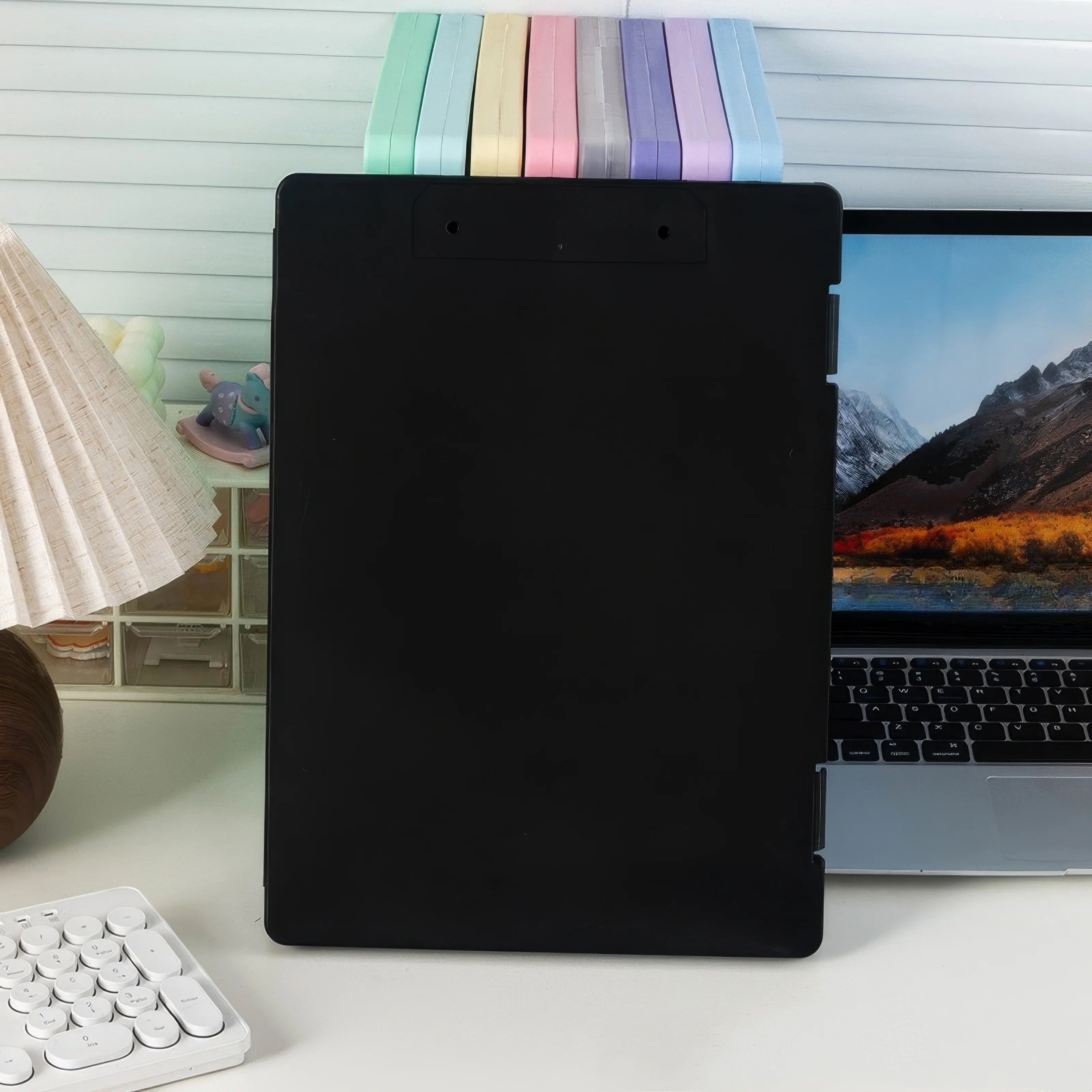 Black File Organizer Box