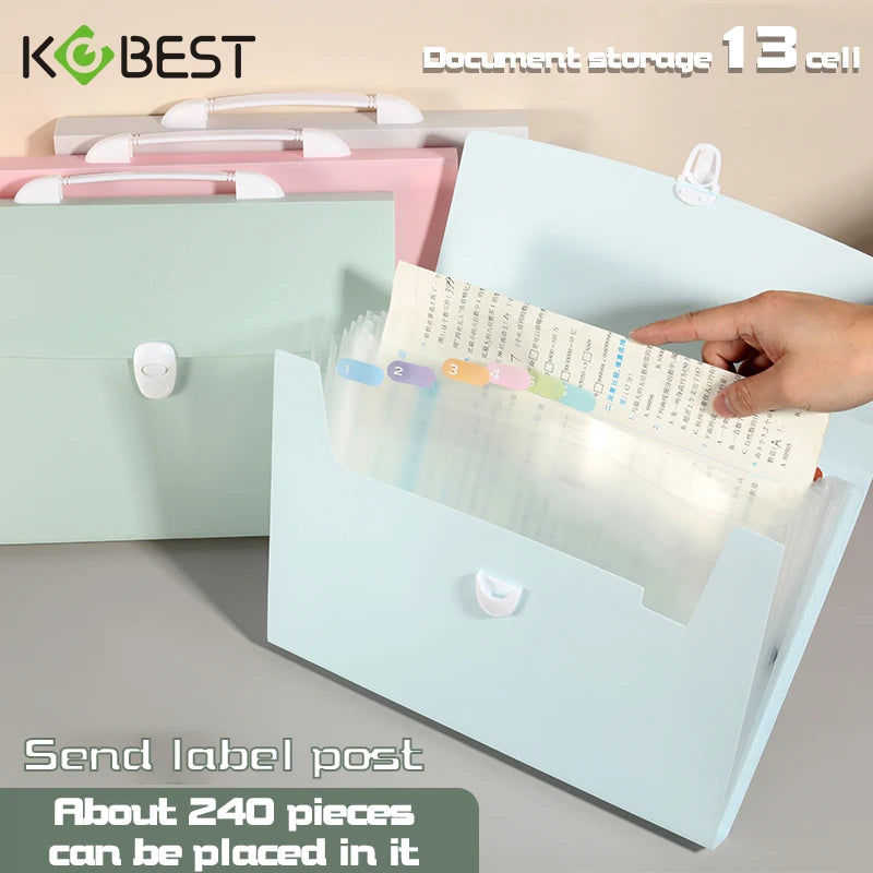 13-Pocket A4 Expanding File Folder