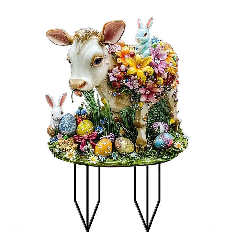 Easter Bunny Acrylic Garden Stake