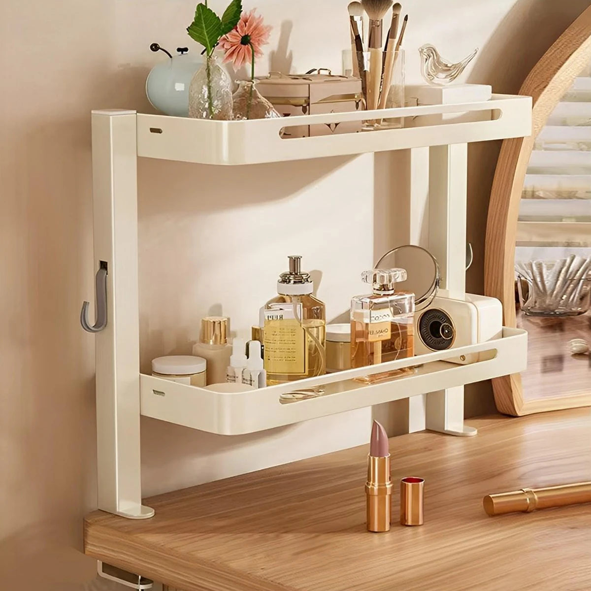 2-Layer Desktop Storage Shelf Organizer