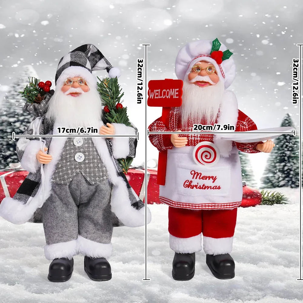 12in Standing Santa Claus Doll