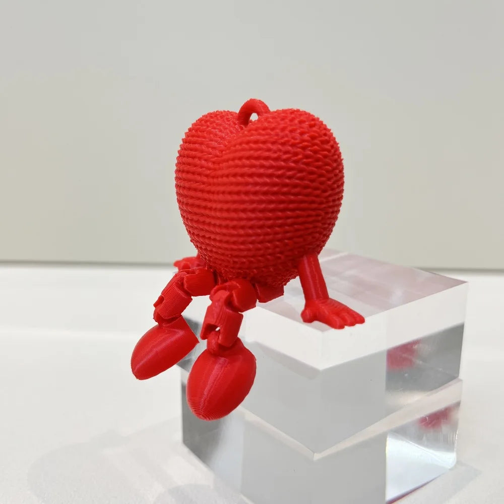 3D Printed Red Heart Ornament