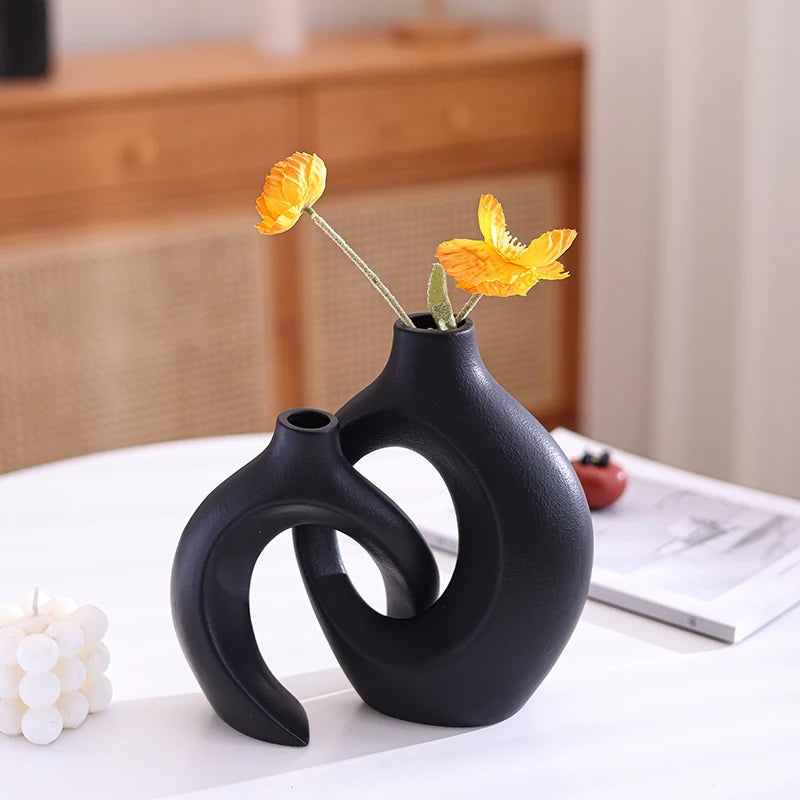 2-Piece Ceramic Vase Set
