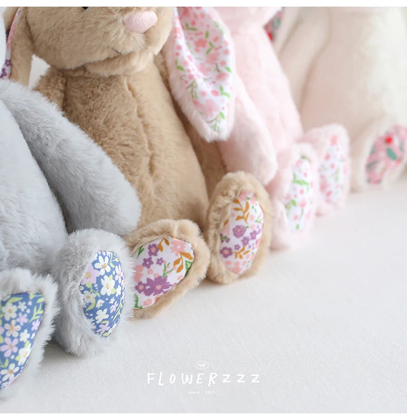 Cartoon Floral Bunny Plush Toy