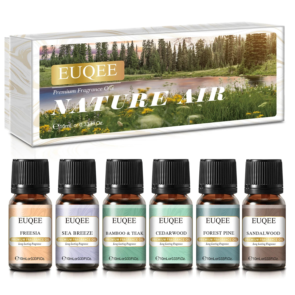 EUQEE 6-Piece Fragrance Oil Gift Set for Diffusers