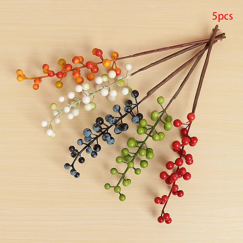 Artificial Red Berry Branch