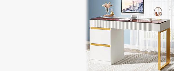 Tribesigns Computer Desk with 4 Drawers