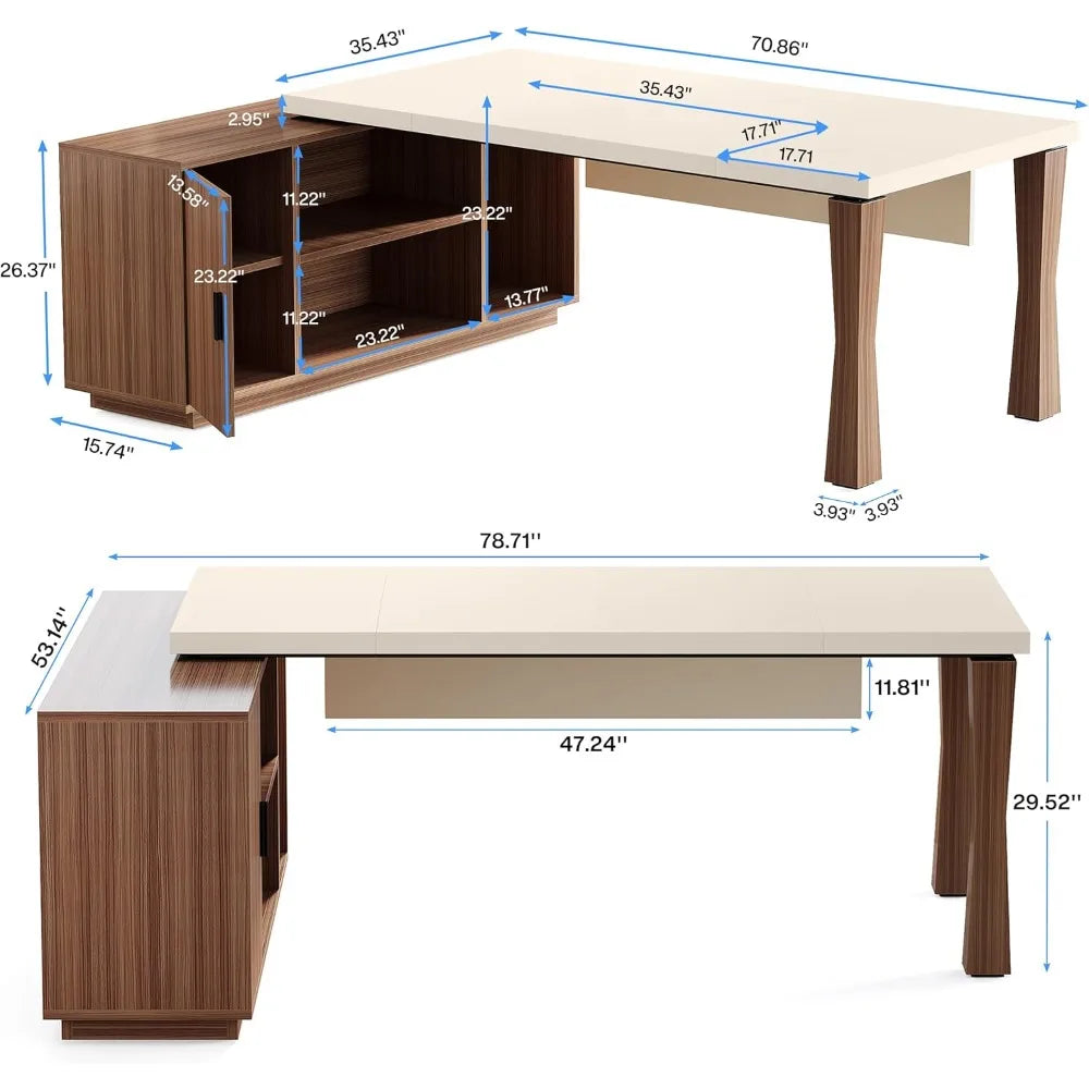 Executive L-Shaped Desk