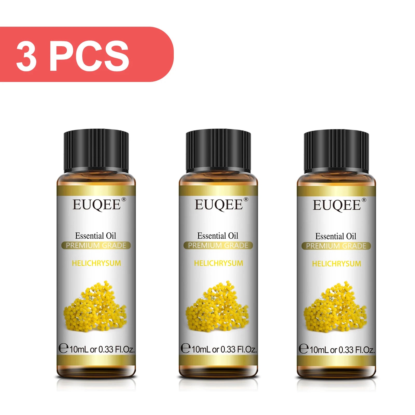 EUQEE 3-Piece Essential Oil Set, 10ml
