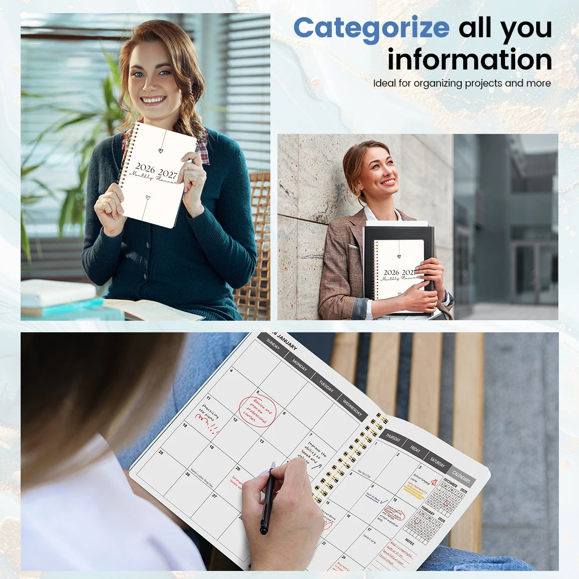 2026–2027 A5 Weekly & Monthly Planner